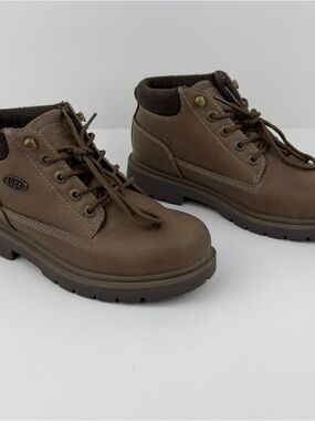 Lugz Drifter LX Brown Work Boots Womens 7.5 Lace Up Comfort